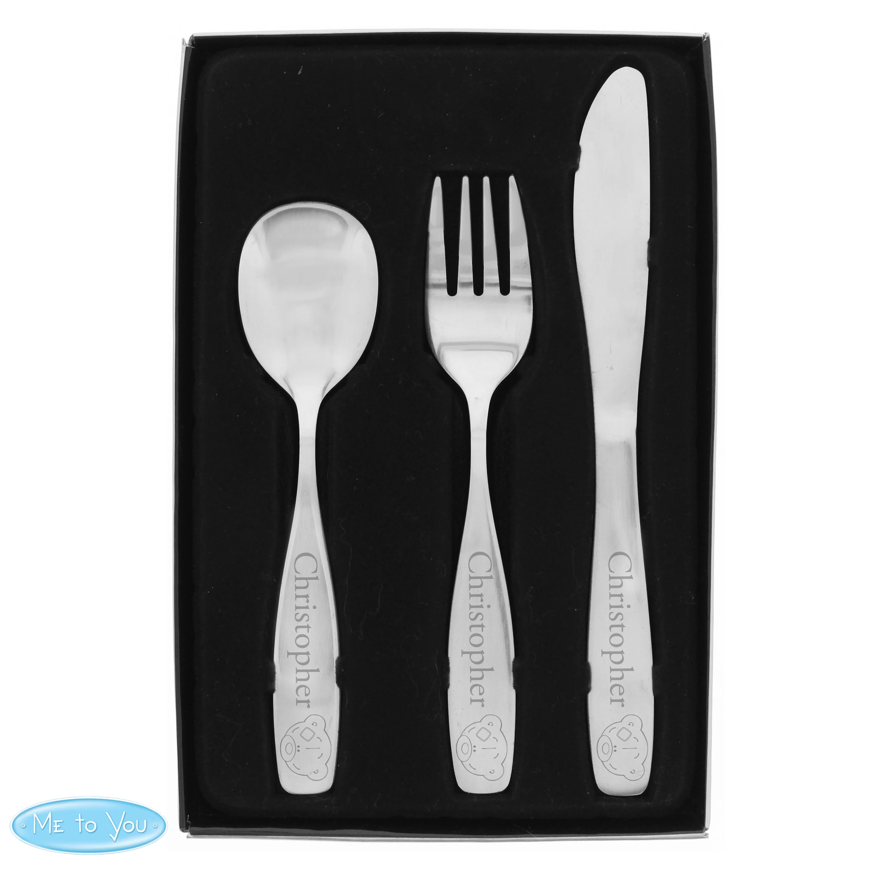Personalised Tiny Tatty Teddy 3 Piece Cutlery Set - Image 2