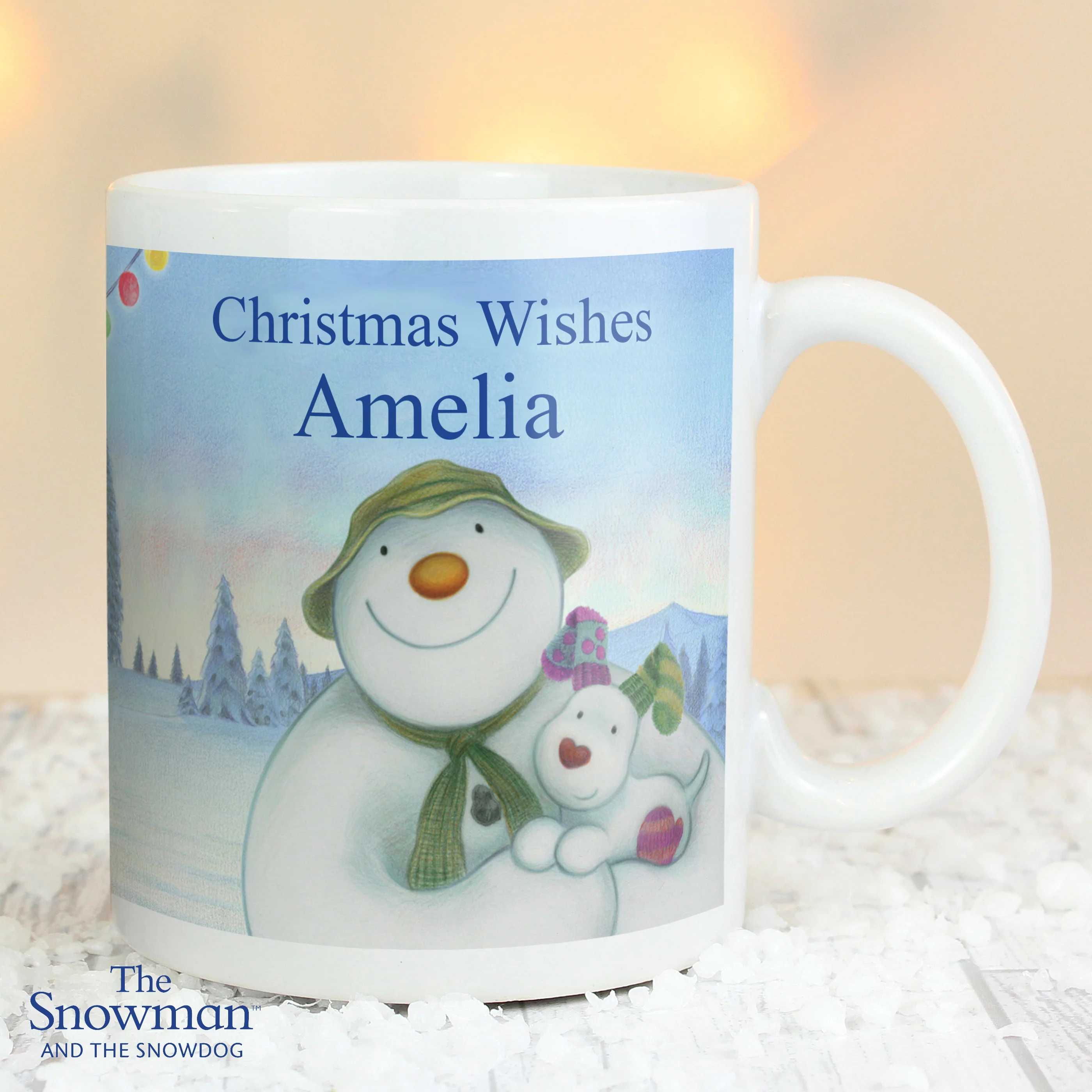 Personalised Traditional The Snowman and the Snowdog Mug - Image 3