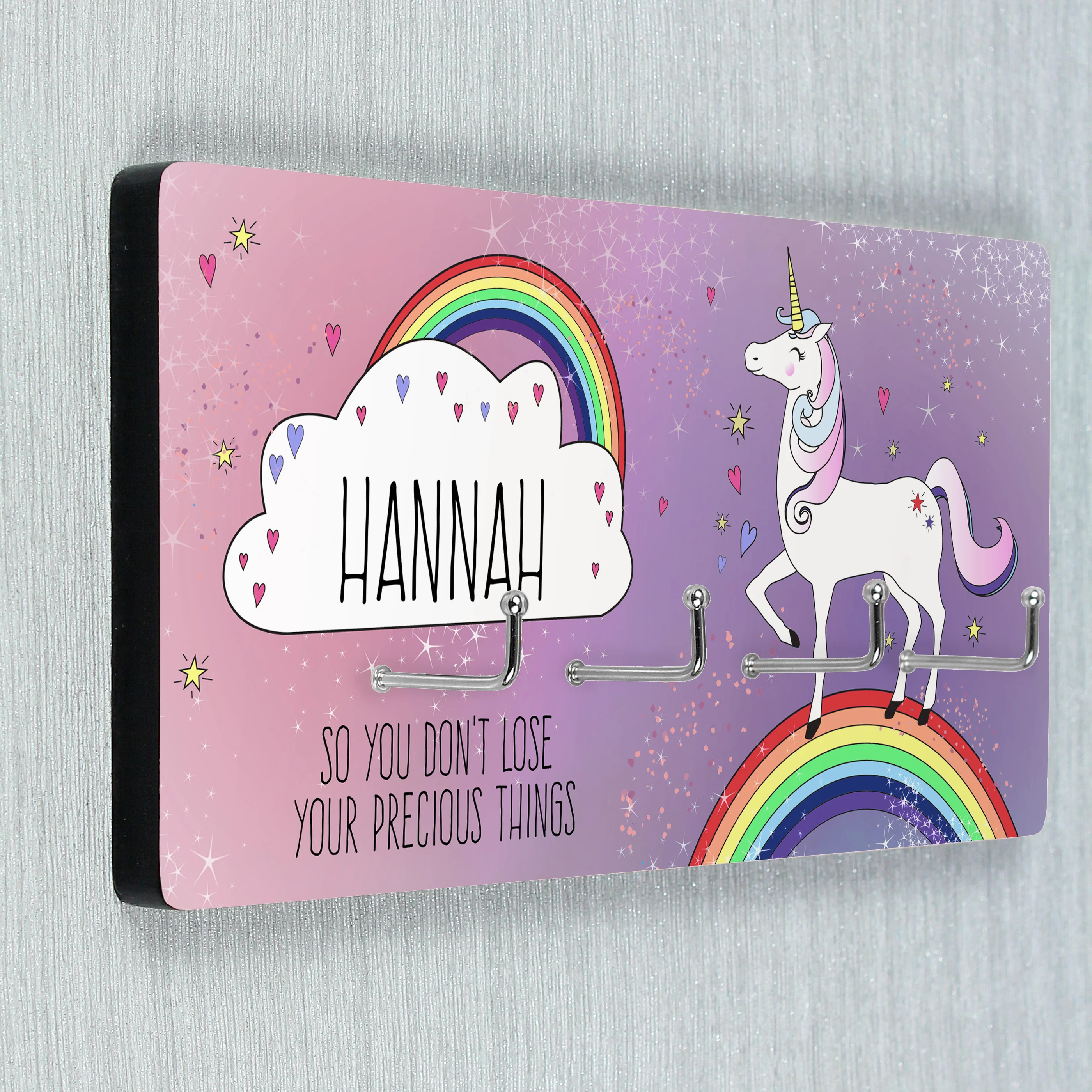Personalised Unicorn Jewellery Hooks - Image 4