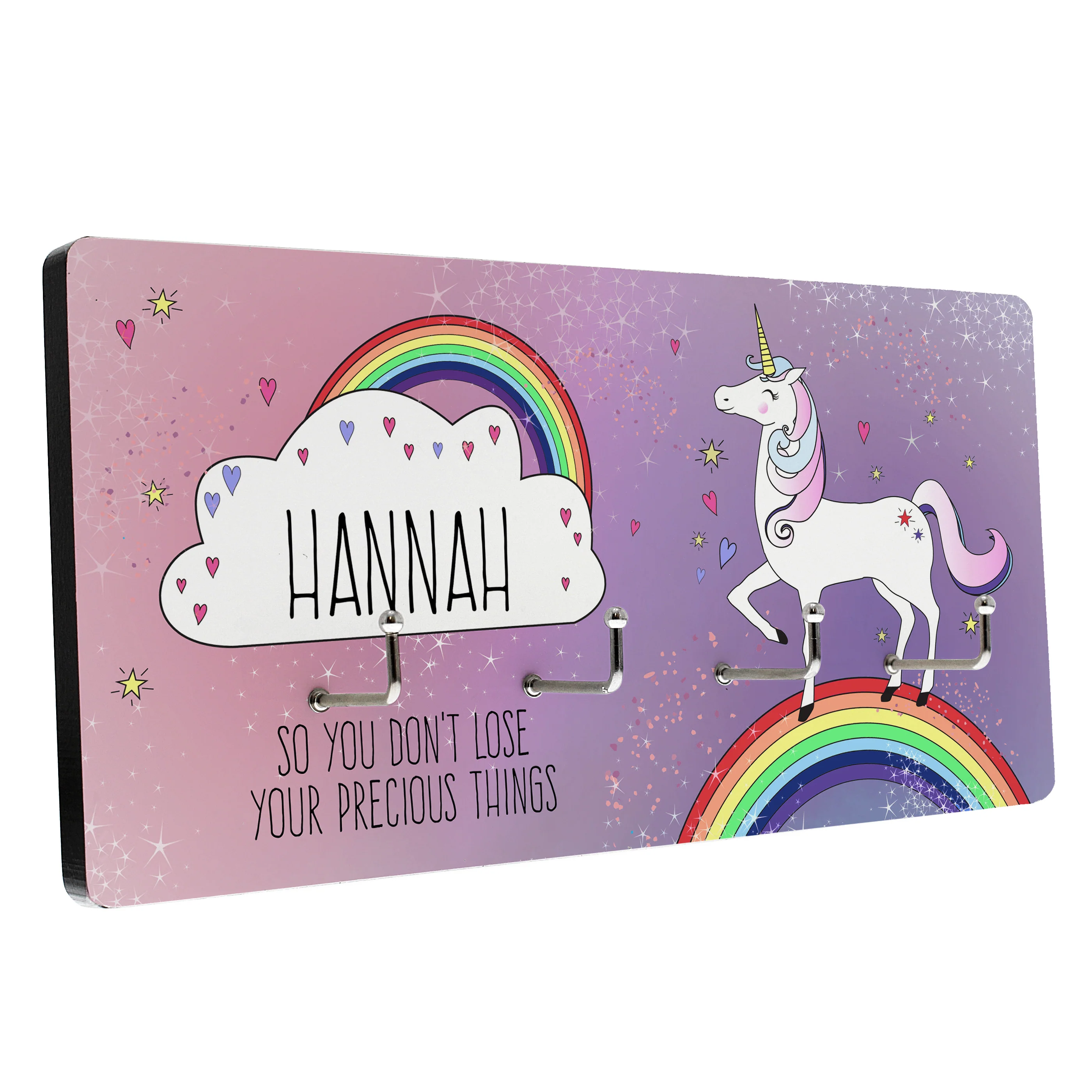 Personalised Unicorn Jewellery Hooks - Image 5