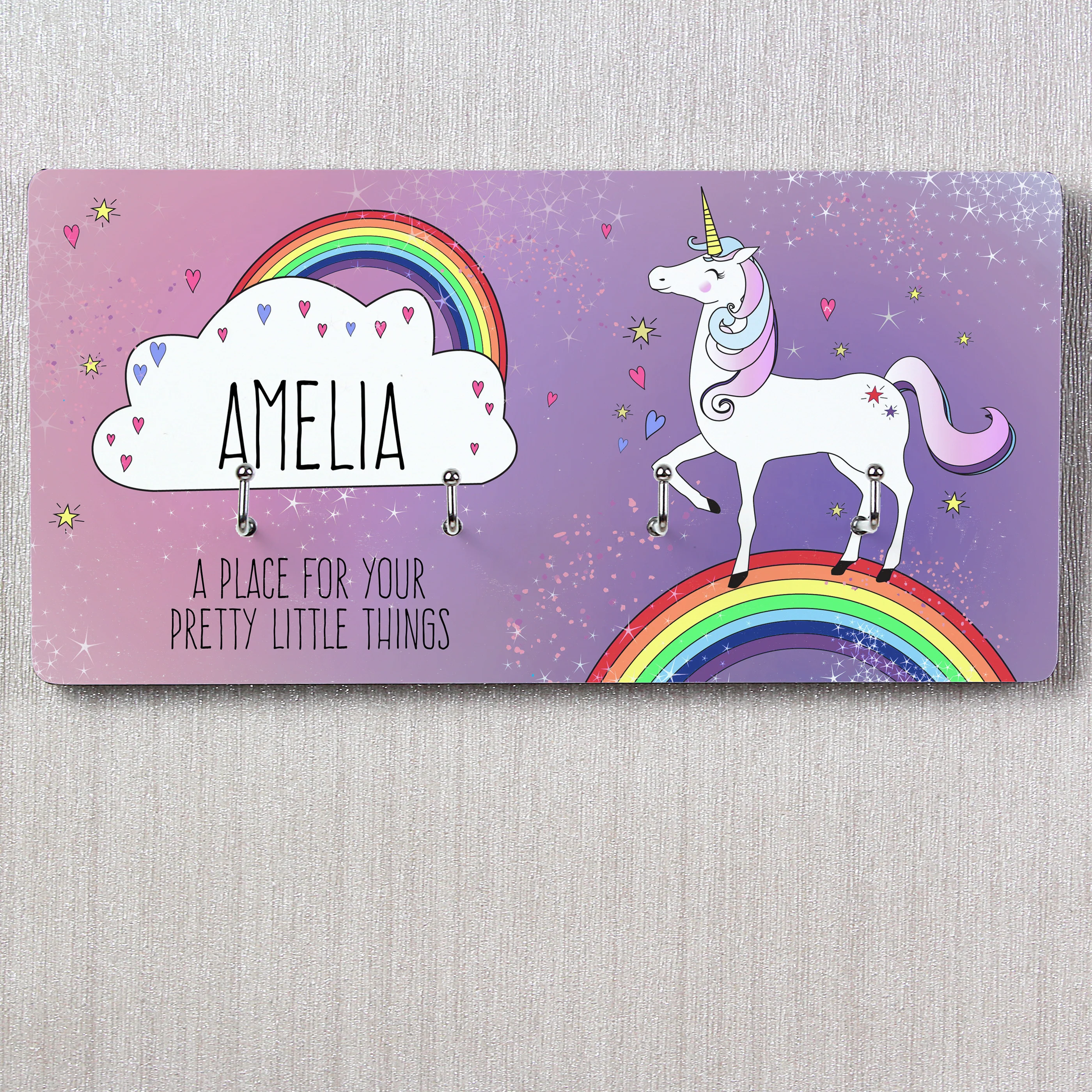 Personalised Unicorn Jewellery Hooks - Image 7