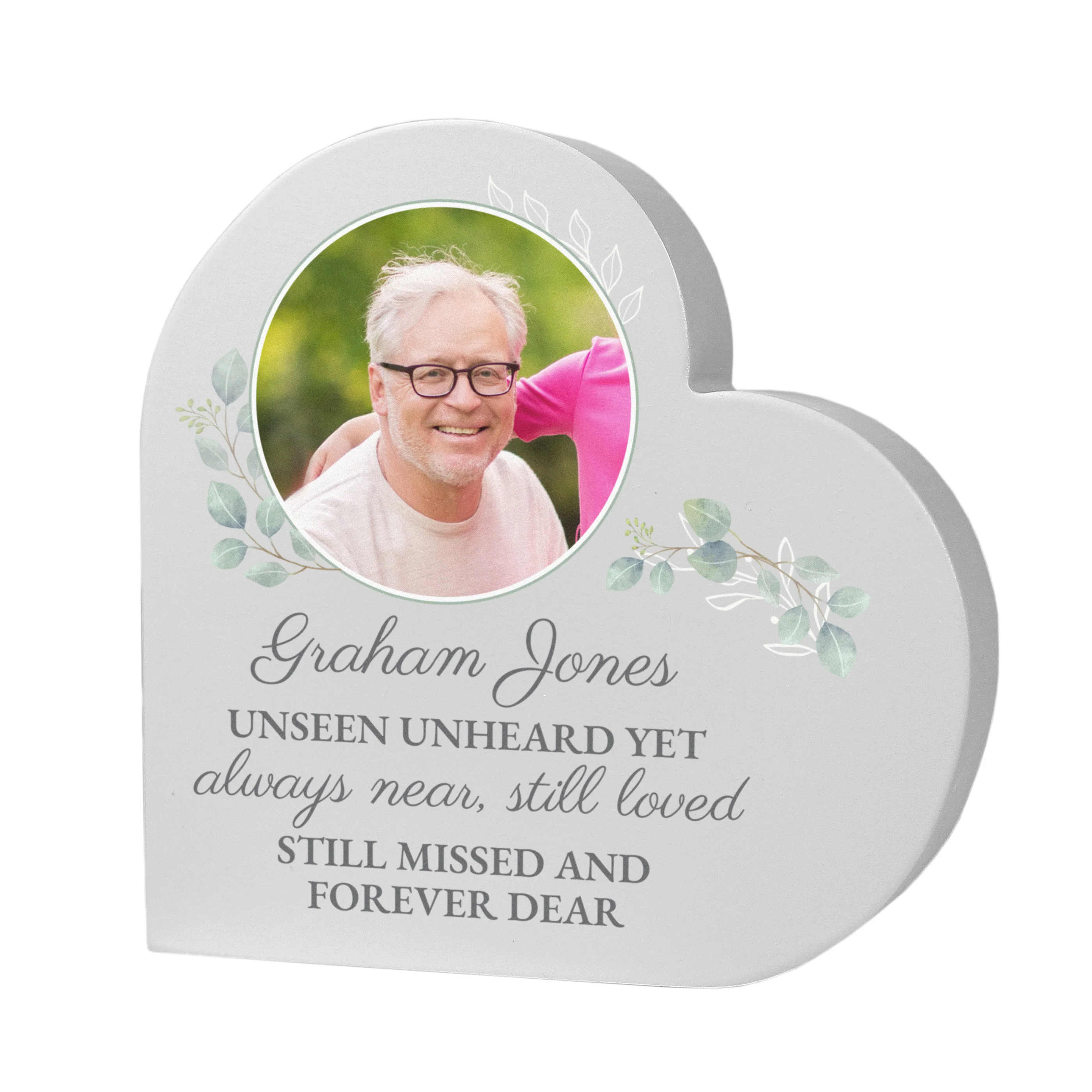 Personalised Wedding Memory Table Heart Ornament - Image 5
