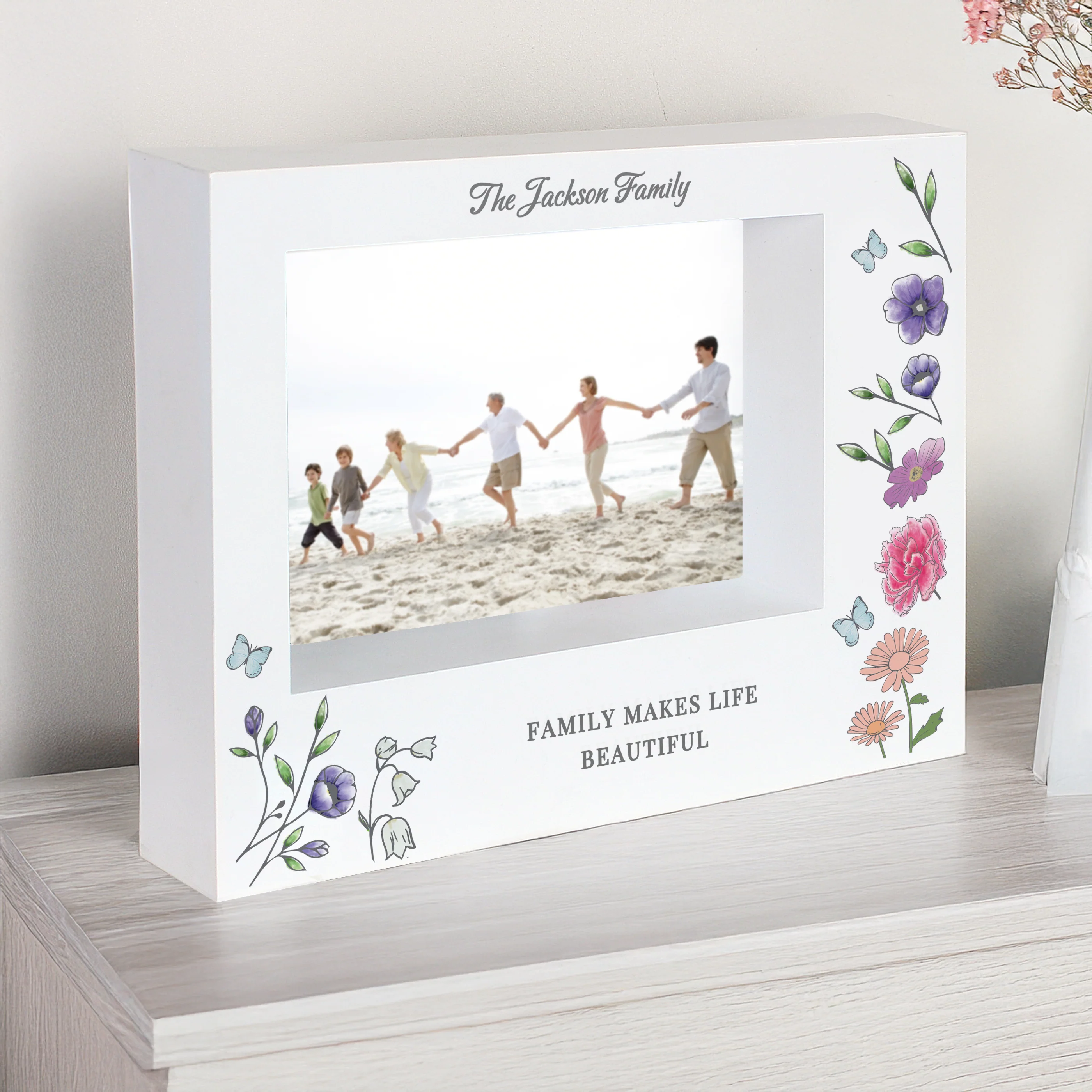 Personalised Wild Flowers Box Photo Frame - Image 4