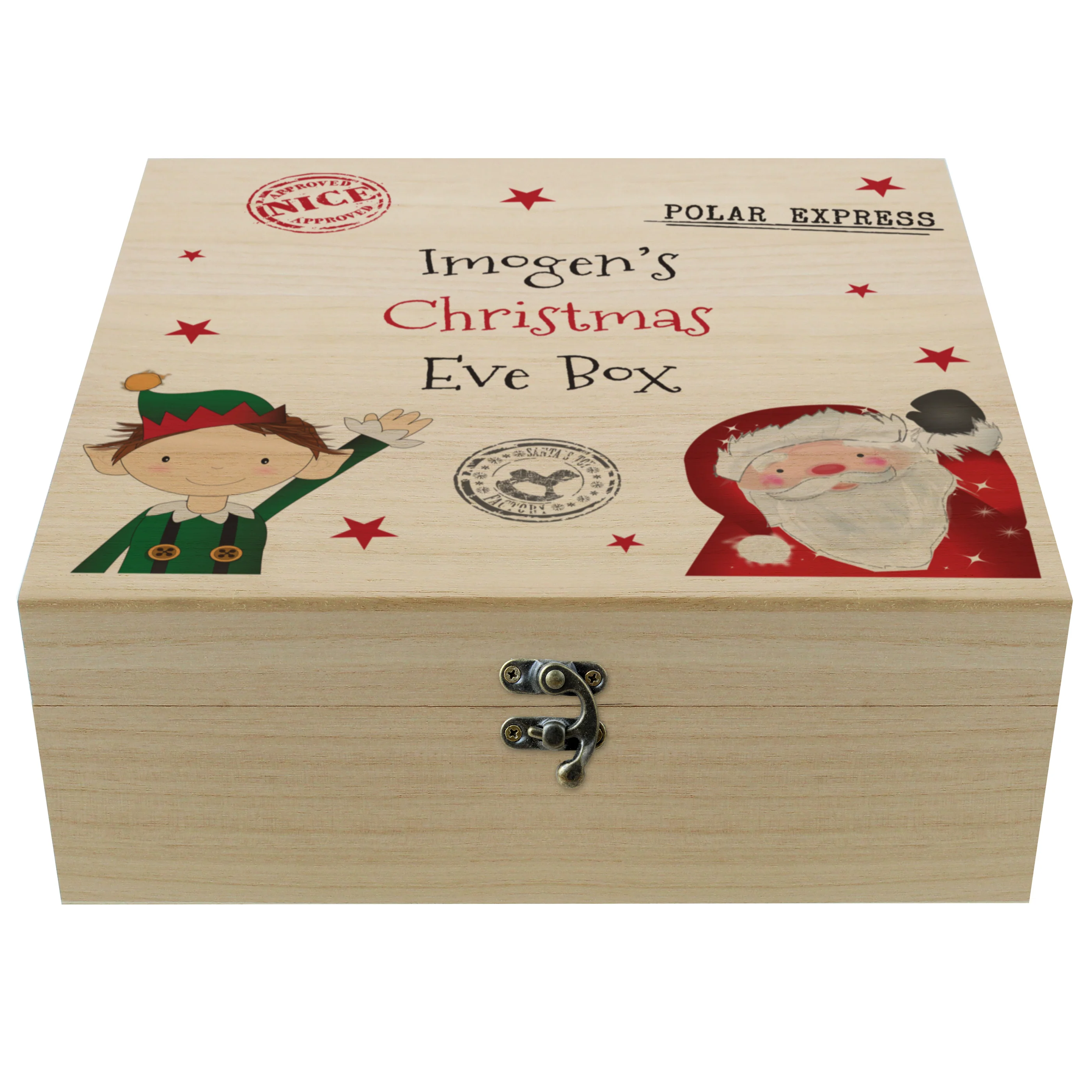 Personalised Wooden Christmas Eve Box - Image 5