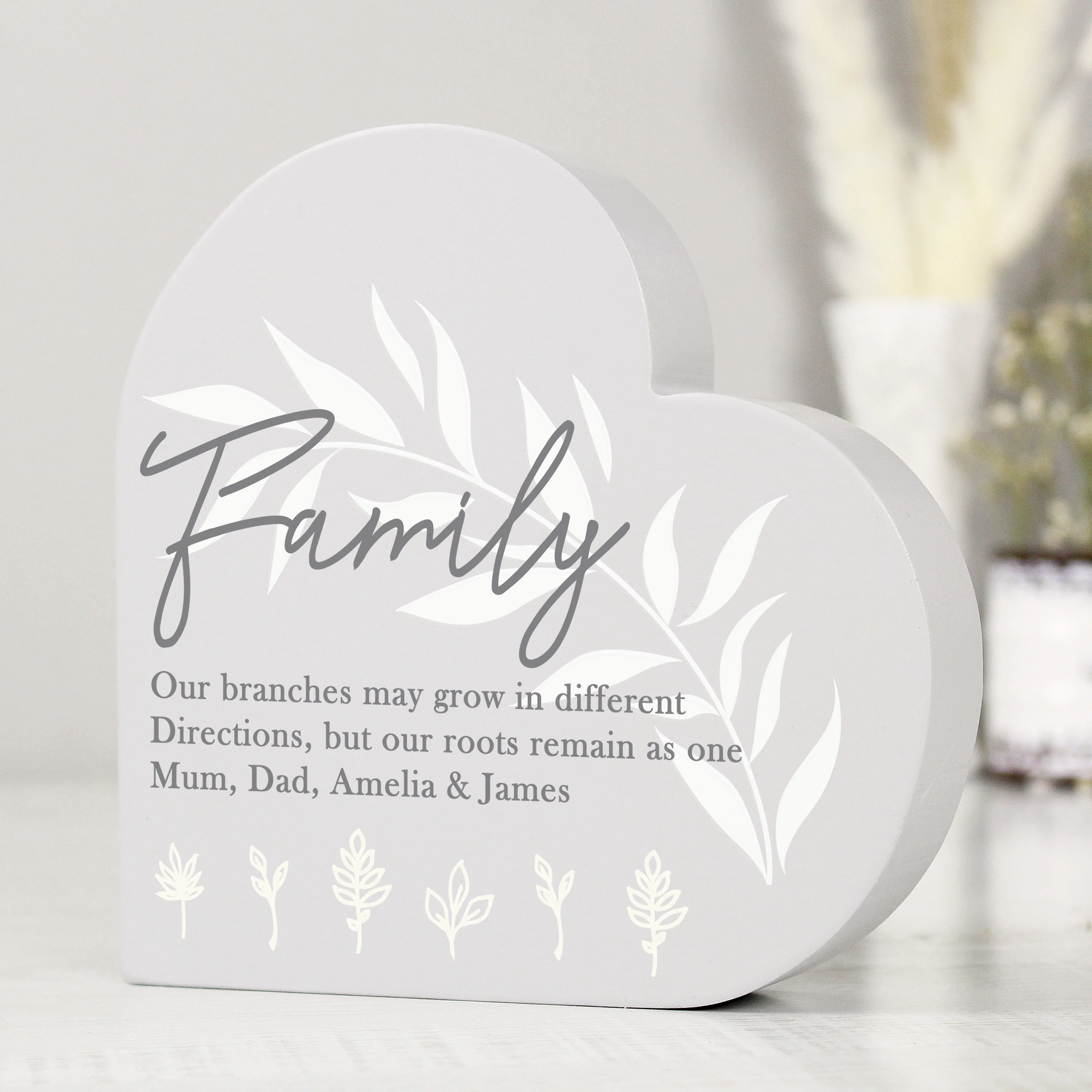 Personalised Wooden Heart Ornament