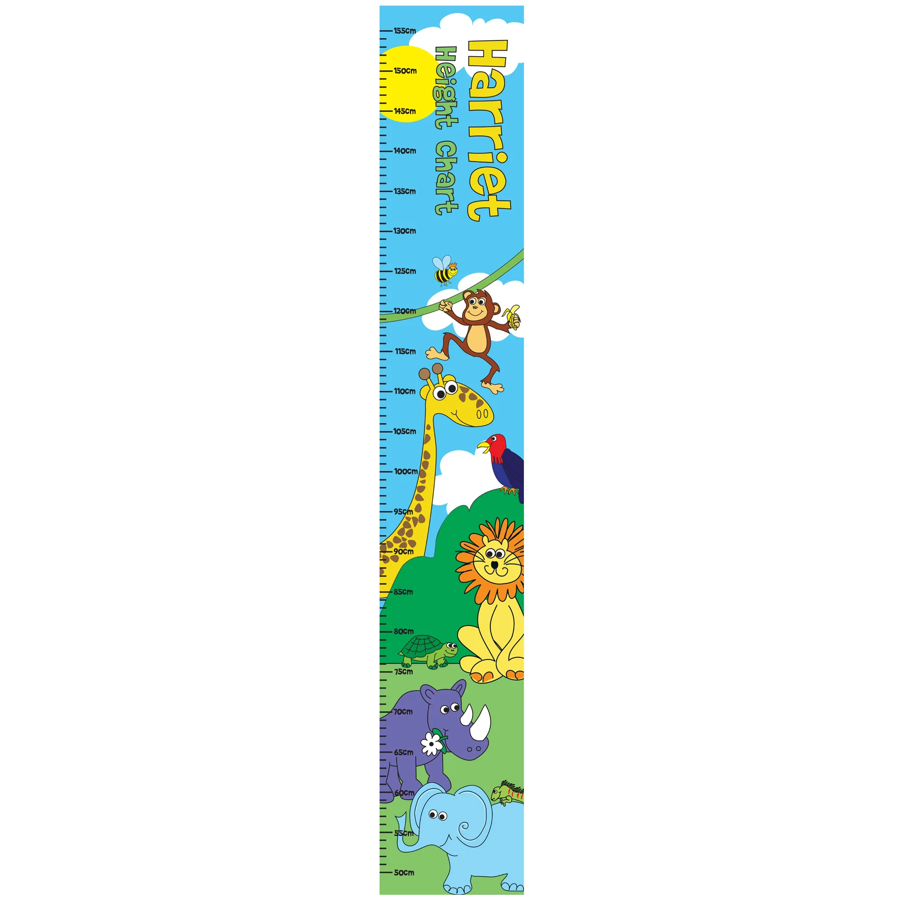 Personalised Zoo Height Chart - Image 2