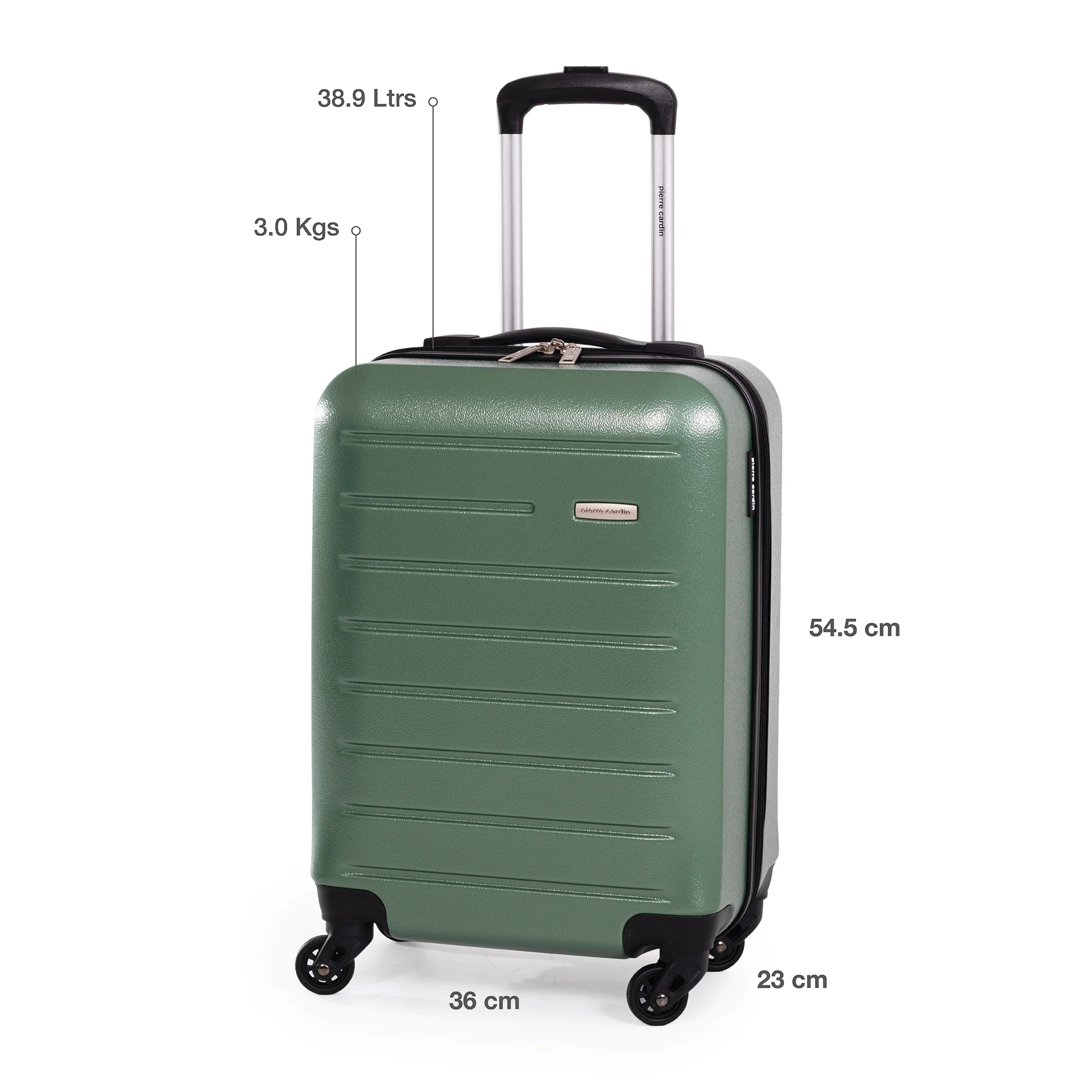 Pierre Cardin Hard Shell Lightweight 4 Wheel Durable Travel Suitcase. - Image 5