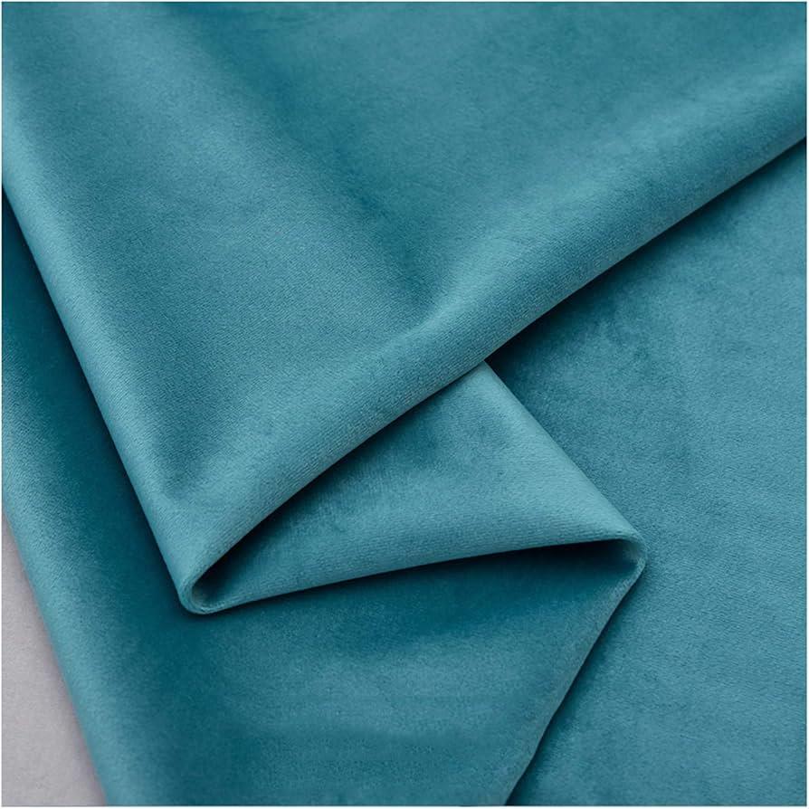 Plain Velvet Ring Top Blackout Curtains - Image 2