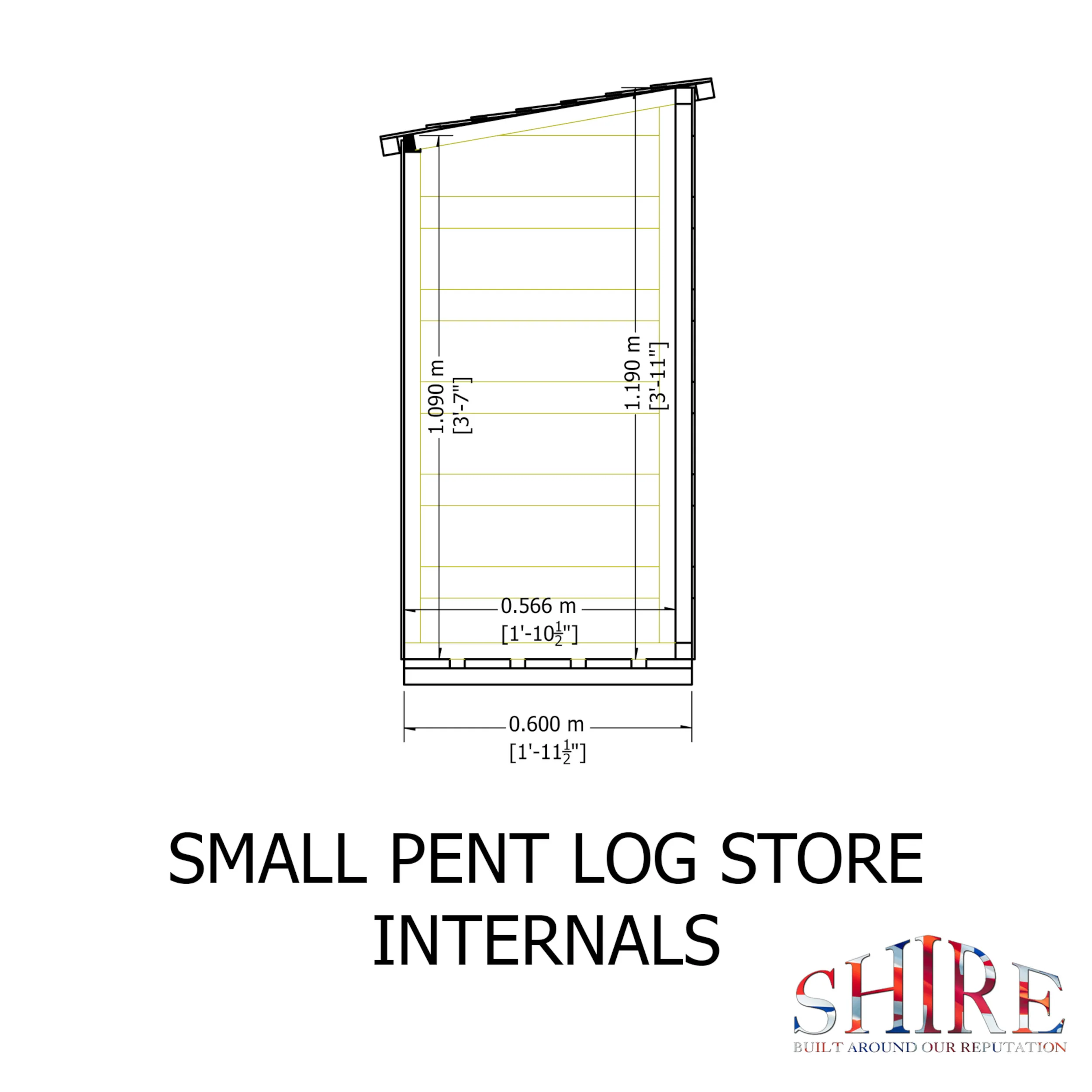Pressure Treated Log Store - Image 9
