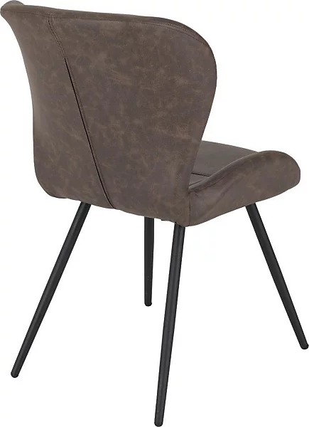 QUEBEC DINING CHAIR (X4 PER BOX) - BROWN PU - Image 4