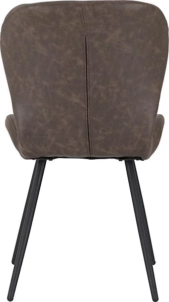 QUEBEC DINING CHAIR (X4 PER BOX) - BROWN PU - Image 5