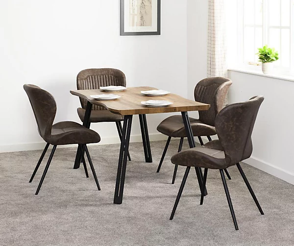 QUEBEC DINING CHAIR (X4 PER BOX) - BROWN PU - Image 9