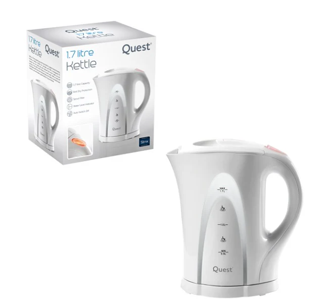 Quest 1.7L Jug Kettle 2200w White - Arch