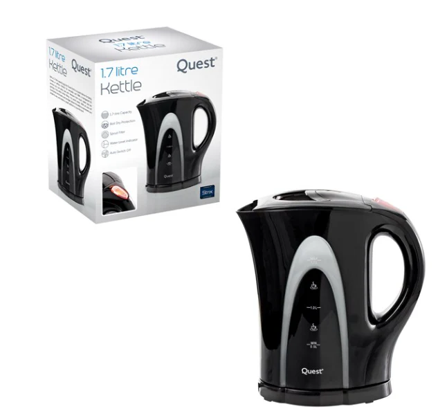 Quest 1.7L Kettle 2200w Black - Arch