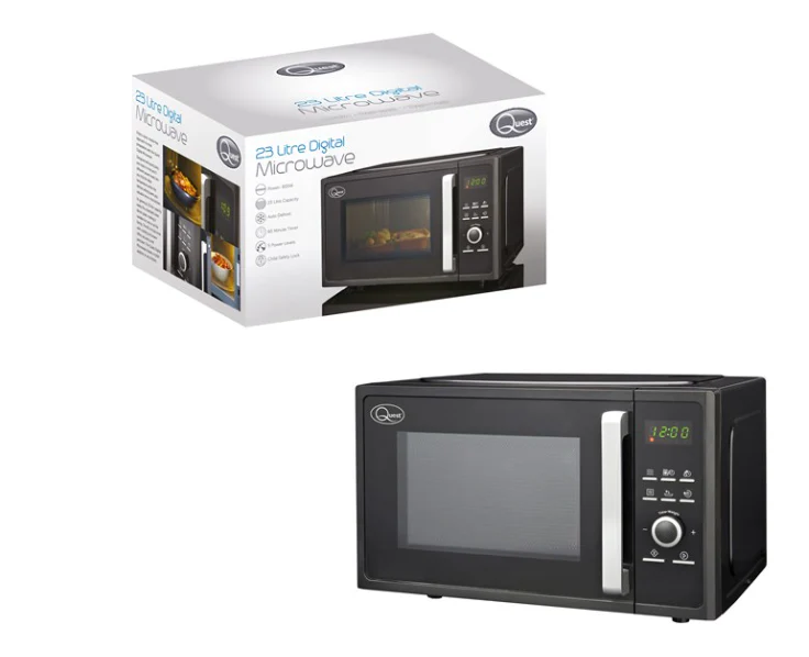 Quest 23L Digital Microwave Black