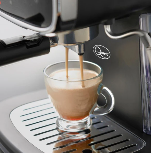 Quest Retro Coffee Machine Black - Image 2