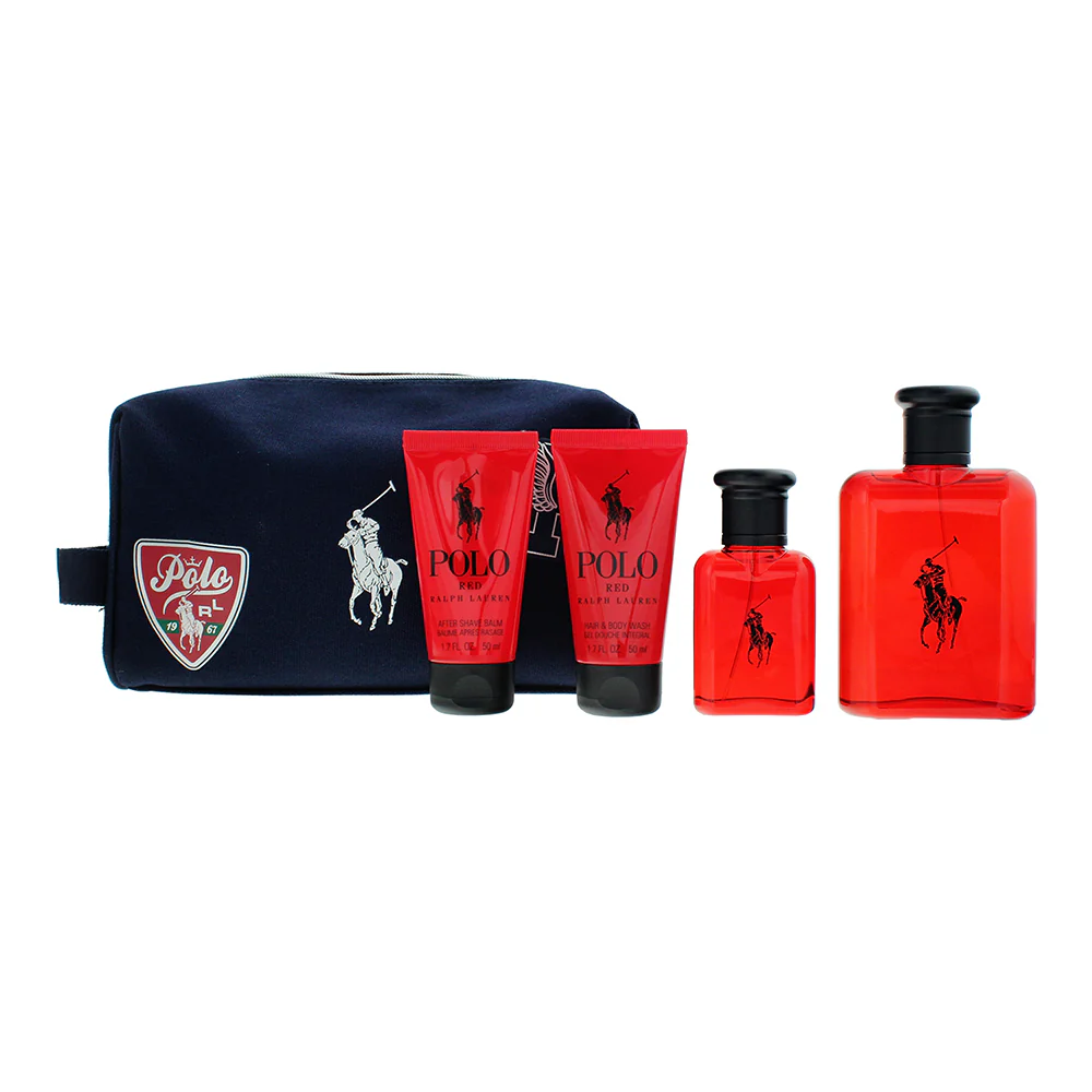 Ralph Lauren Polo Red 4 Piece Gift Set: Eau de Toilette 125ml - Eau de Toilette - Image 2