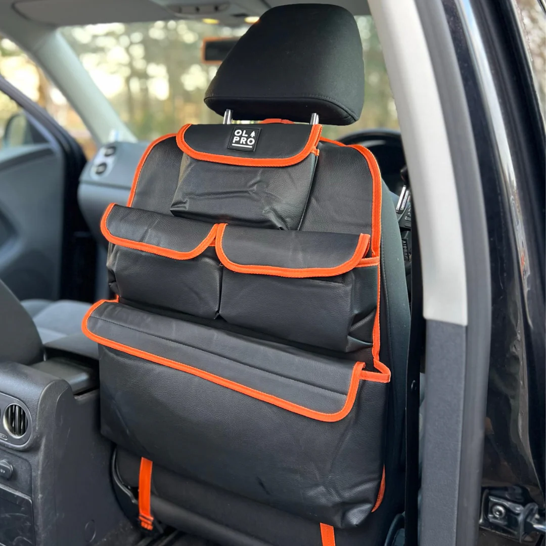 Rear Single Seat Storage Organiser - Orange - Image 3
