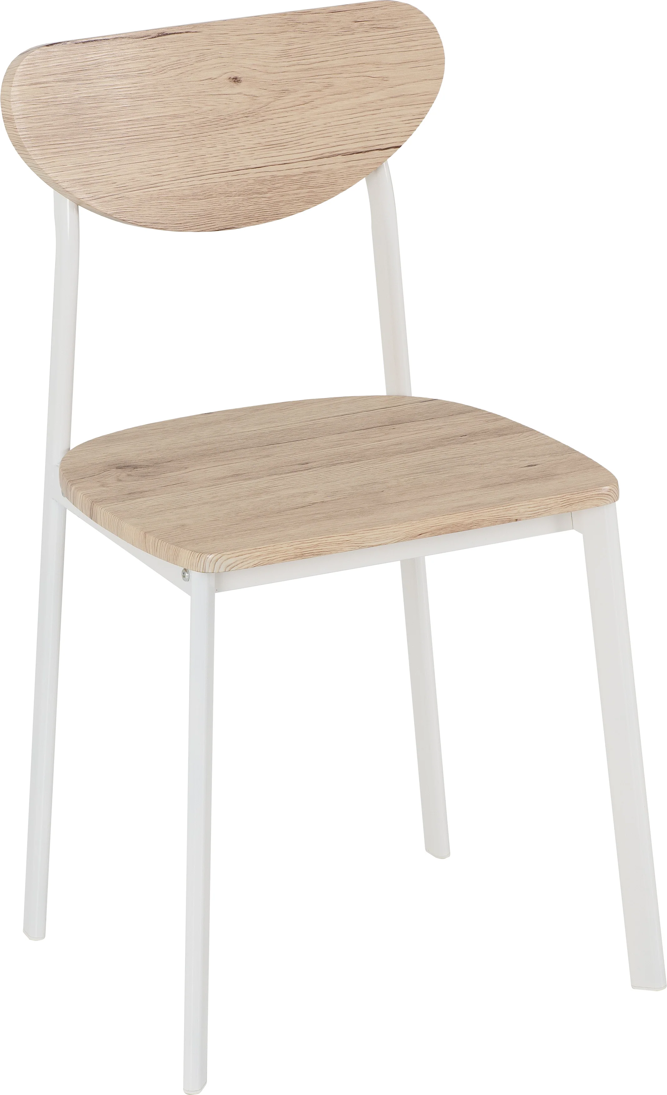 RILEY SMALL DINING SET - WHITE/LIGHT OAK EFFECT VENEER - Image 6