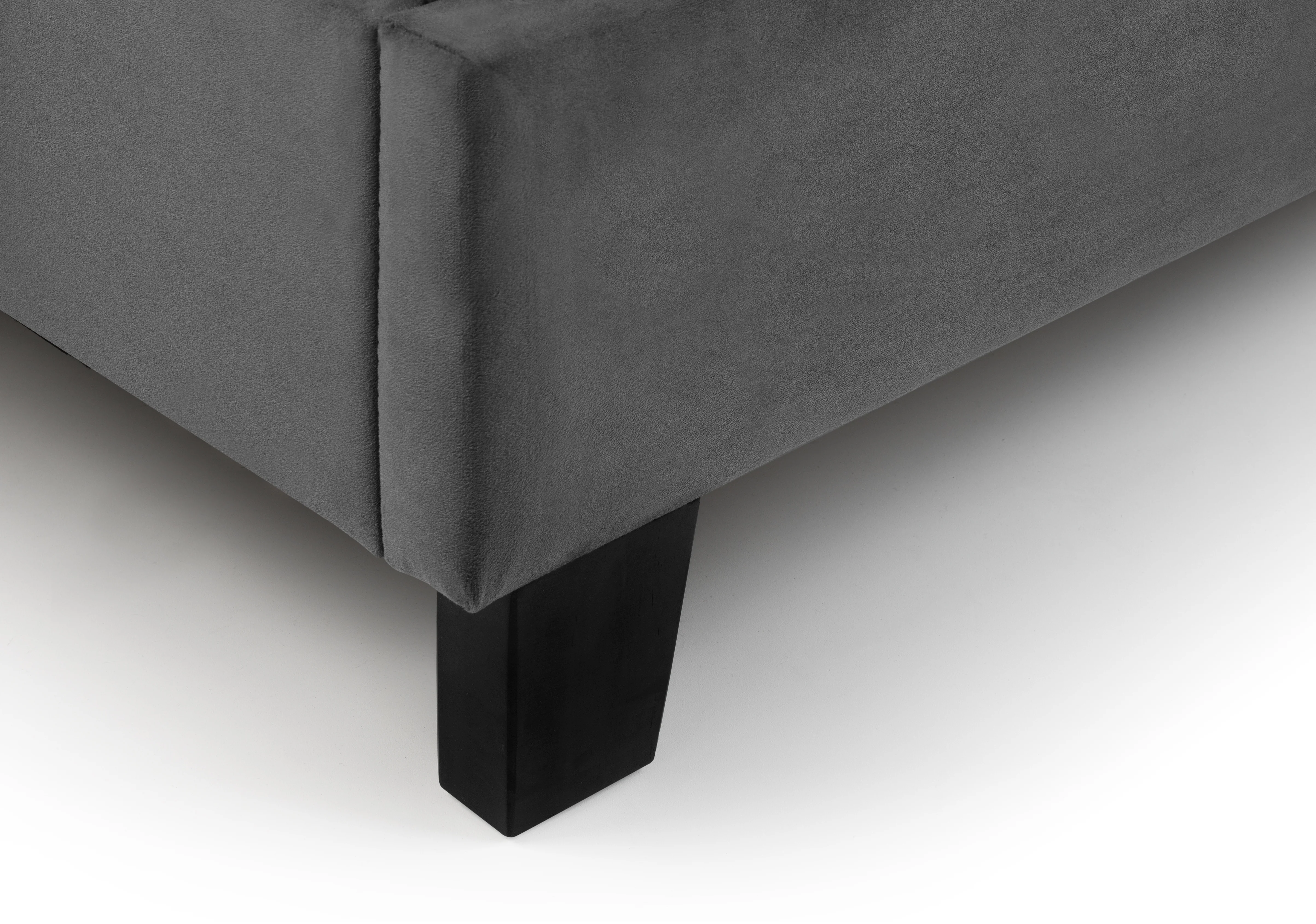 Rosa 150cm King Bed - Grey - Image 4