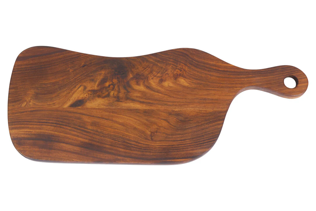 Rosi Tropical Rosewood Serving or Cutting Board in Organic Shape with Natural Finish - Image 3