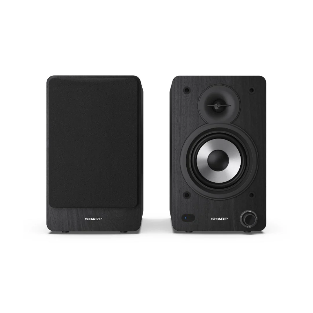 Sharp Bookshelf Speaker - Black - Image 3
