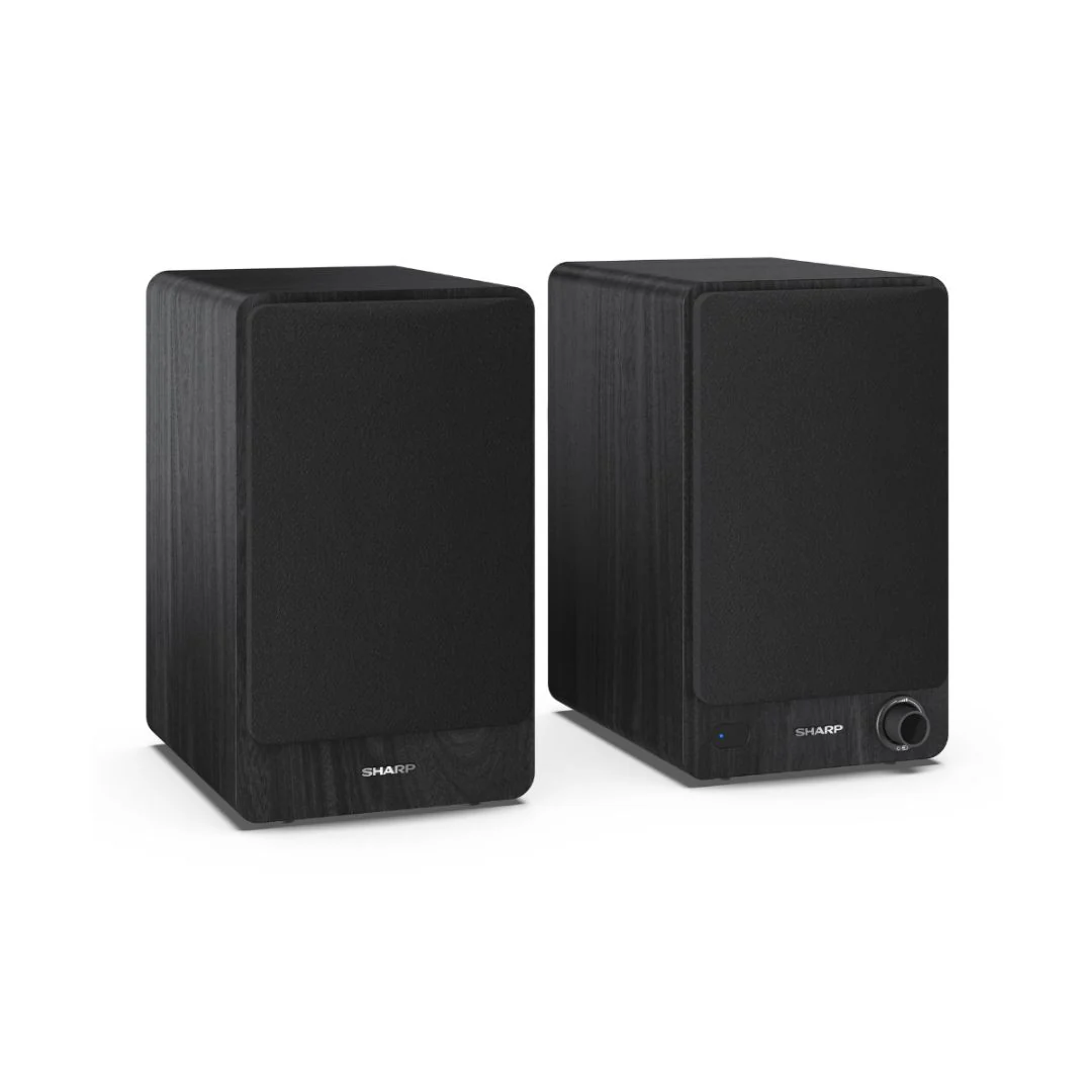 Sharp Bookshelf Speaker - Black - Image 4