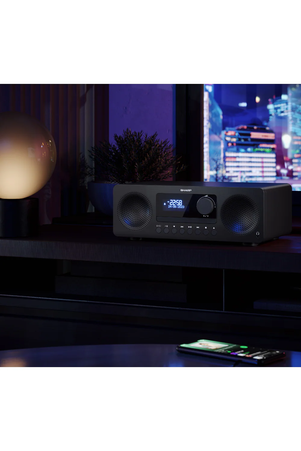 Sharp Tokyo DAB+ All-in-One Hi-Fi System - Black - Image 6
