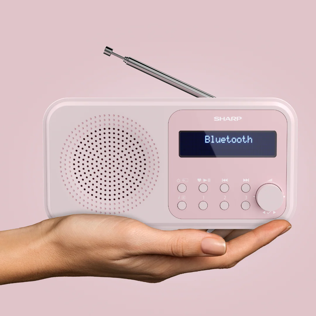 Sharp Tokyo Portable Radio - Blossom Pink - Image 9