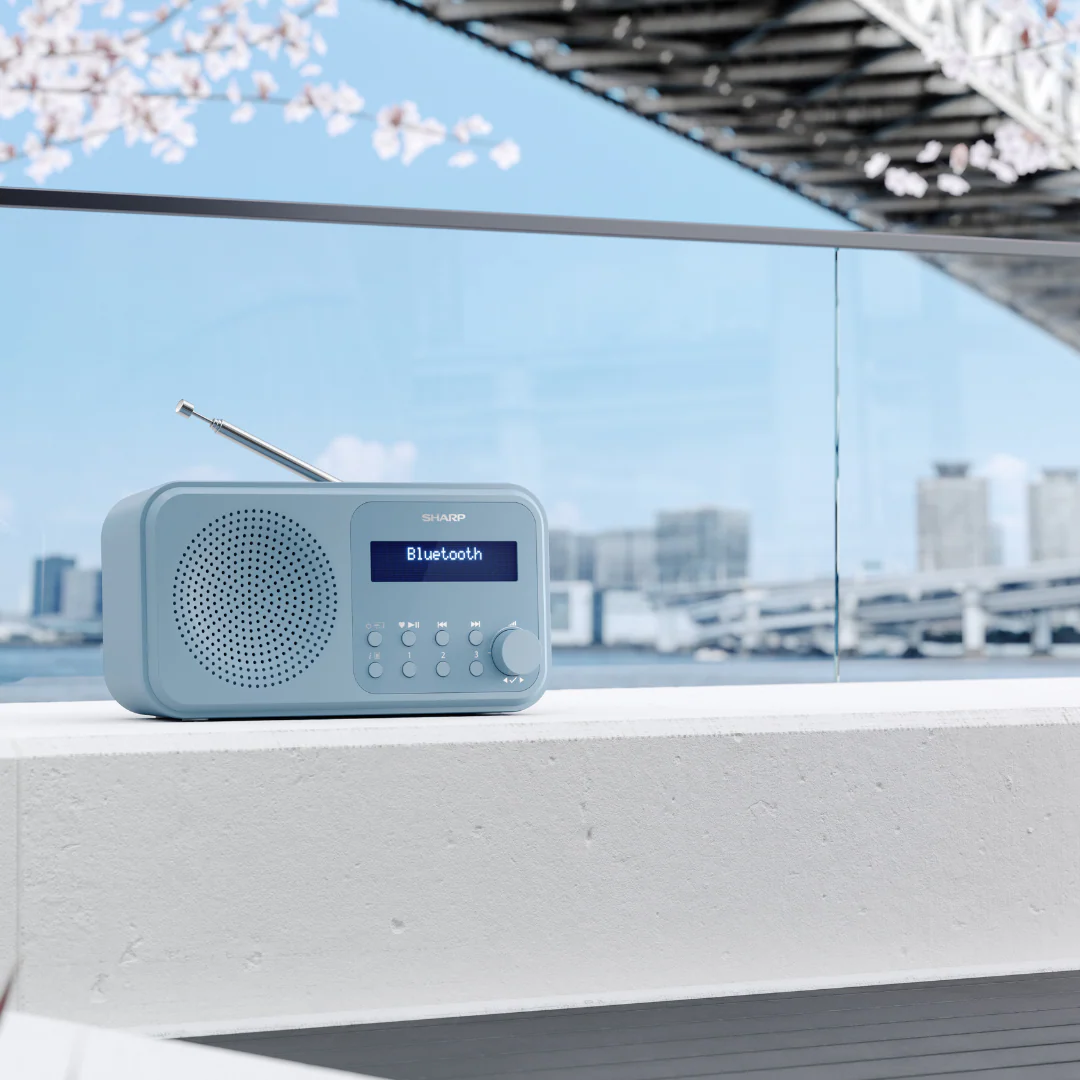 Sharp Tokyo Portable Radio - Steel Blue - Image 2