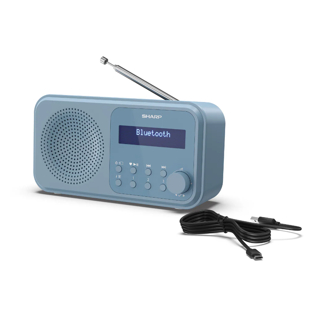 Sharp Tokyo Portable Radio - Steel Blue - Image 8