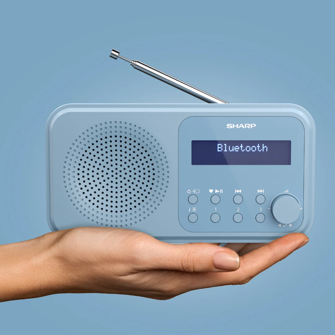 Sharp Tokyo Portable Radio - Steel Blue - Image 9