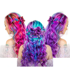 Sheonly 12 Colours Temporary Hair Chalk Combs - Image 4