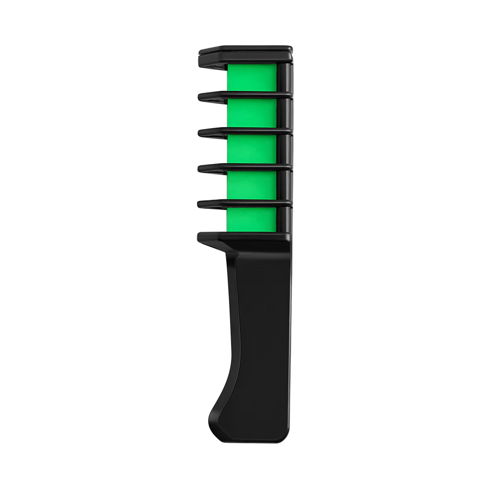 Sheonly 8 Piece Temporary Hair Green & Orange Chalk Comb - Image 7