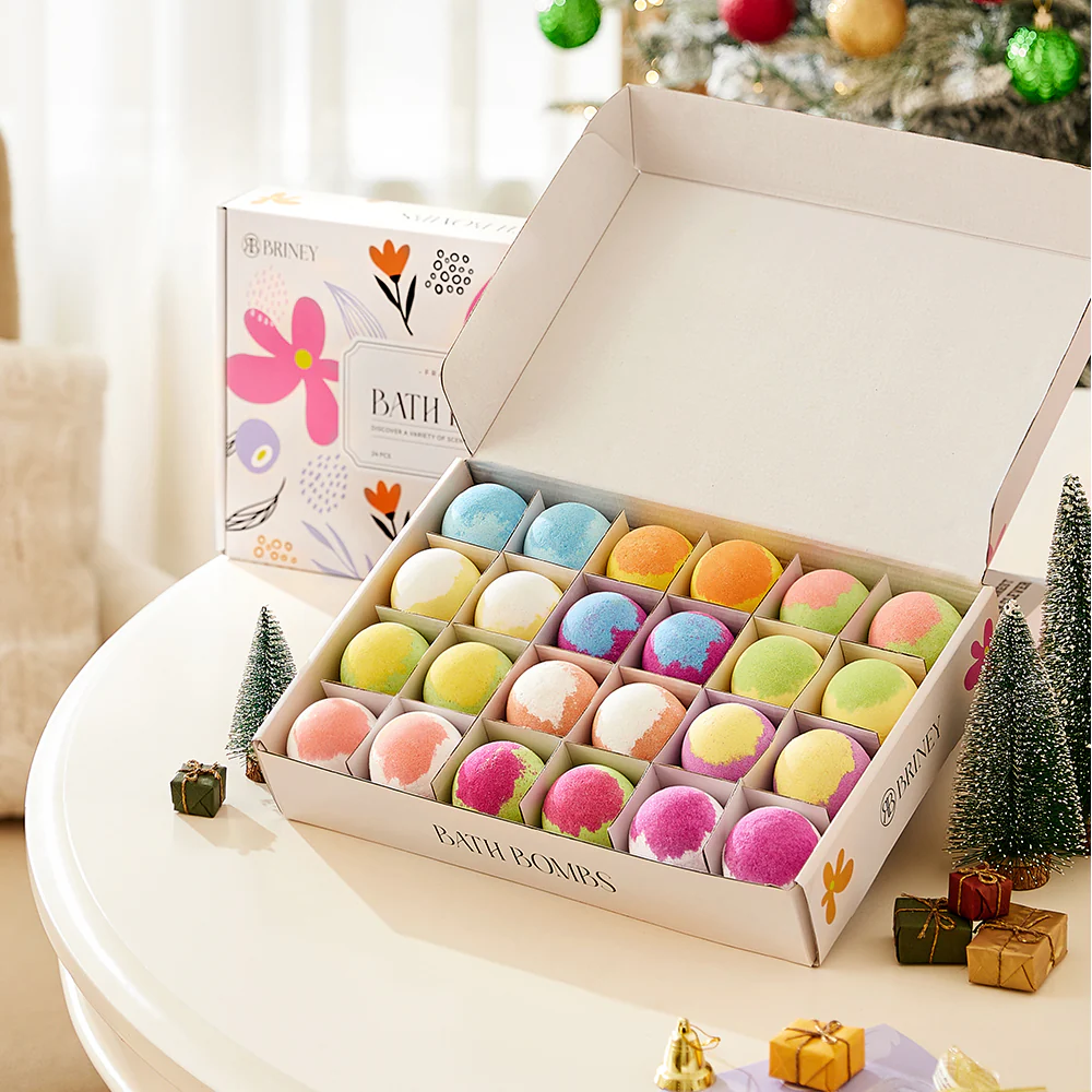 Sheonly 24Pcs DIY Three-layered Bath Bombs - Image 2