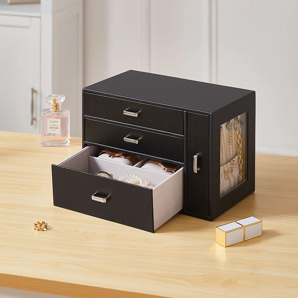 Sheonly Jewellery Box Organizer With Display Window