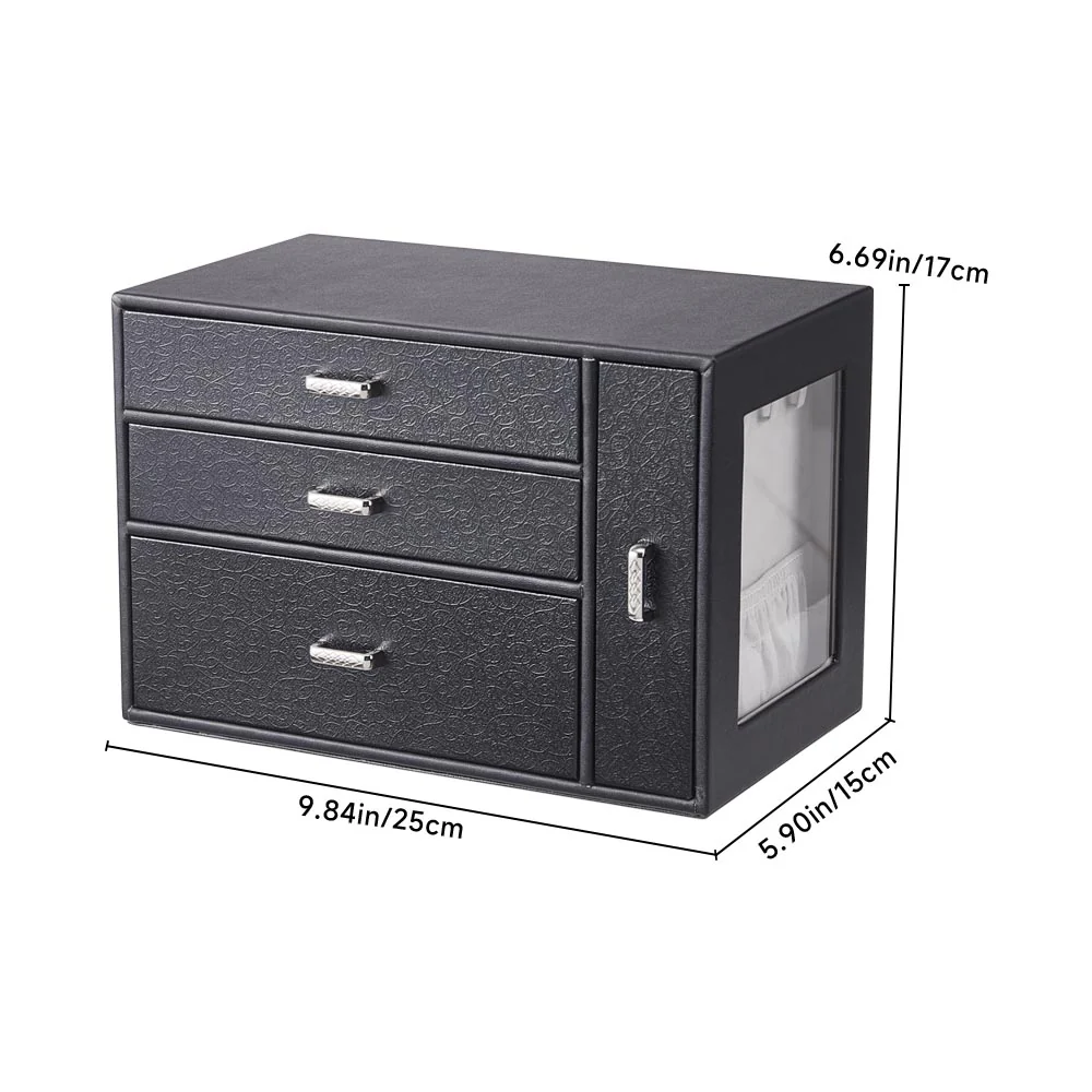 Sheonly Jewellery Box Organizer With Display Window - Image 10