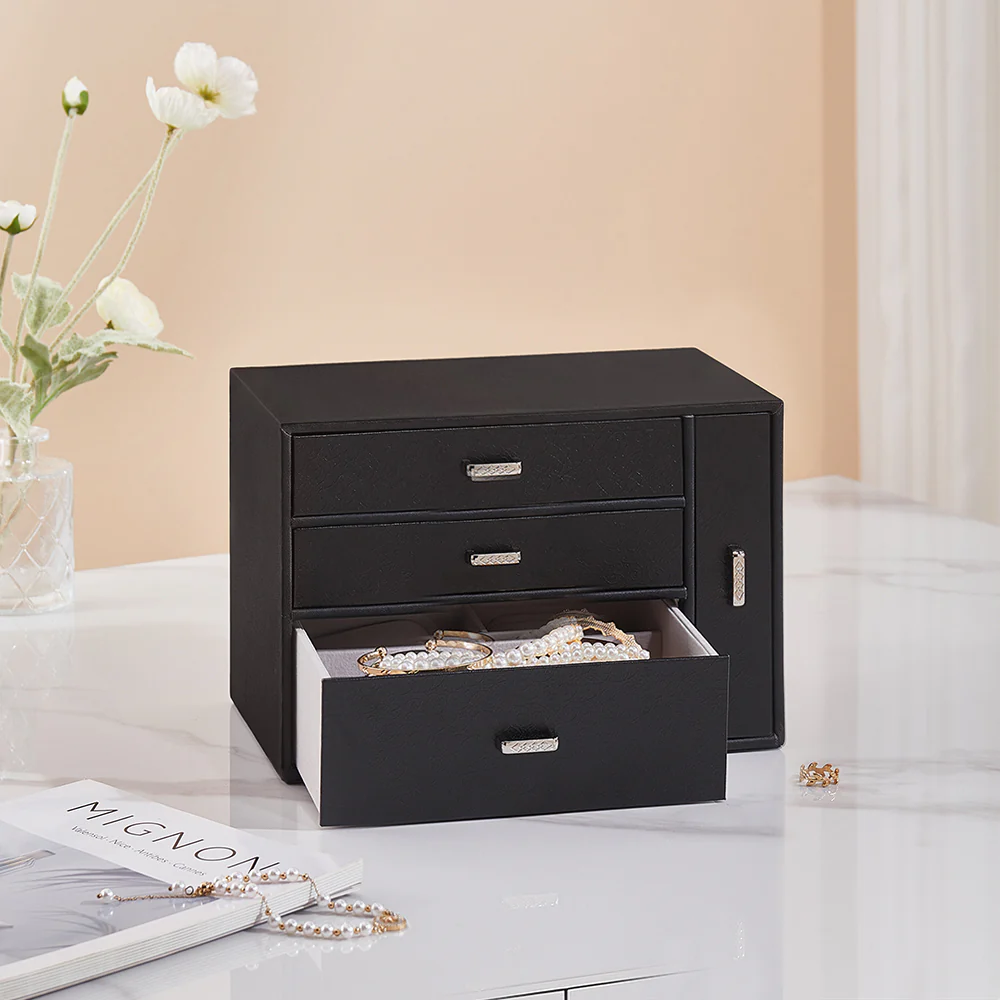 Sheonly Jewellery Box Organizer With Display Window - Image 2