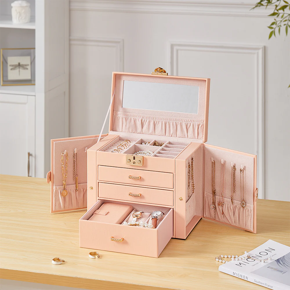 Sheonly Jewellery Box Organizer with Large Capacity - Image 2
