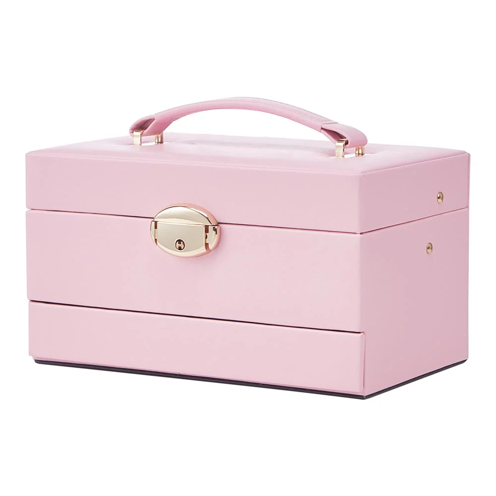 Sheonly Lockable Jewellery Storage Box with Drawer - Image 4