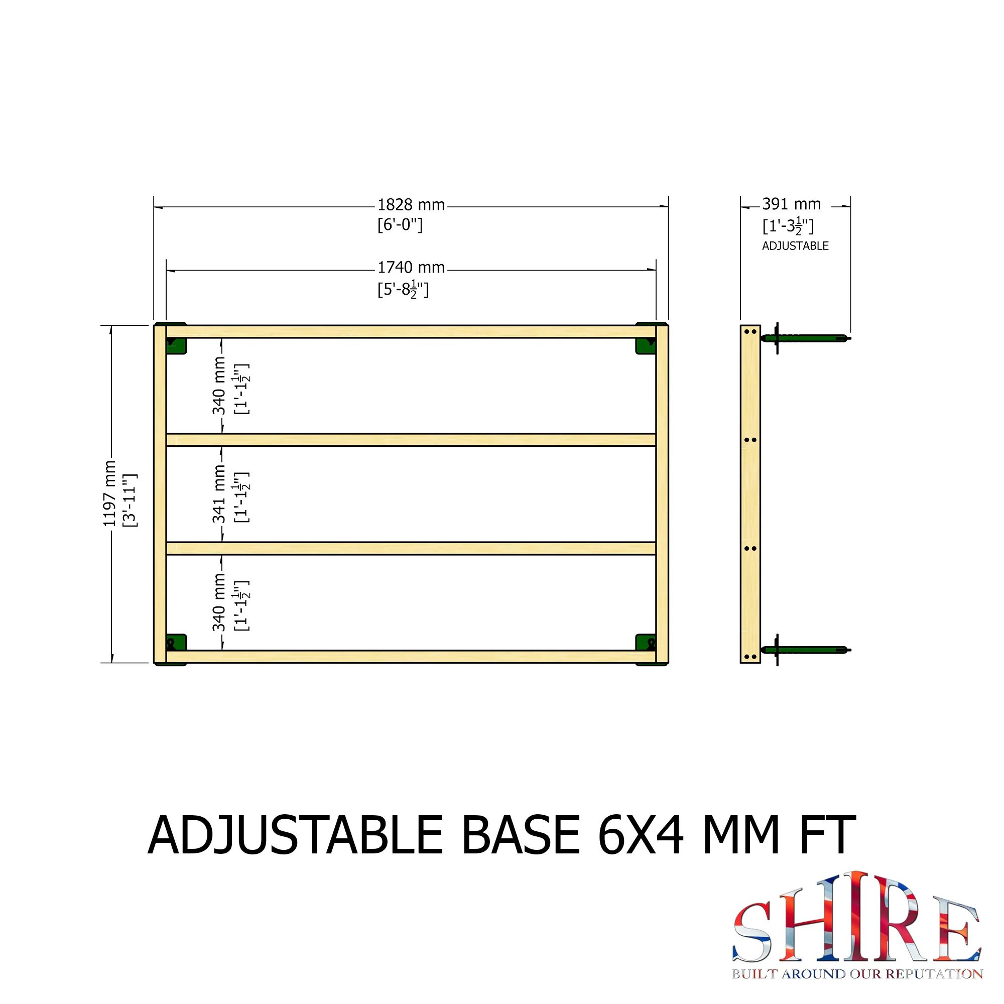 Shire 6 Ft X 4 Ft Base Kit - Image 3