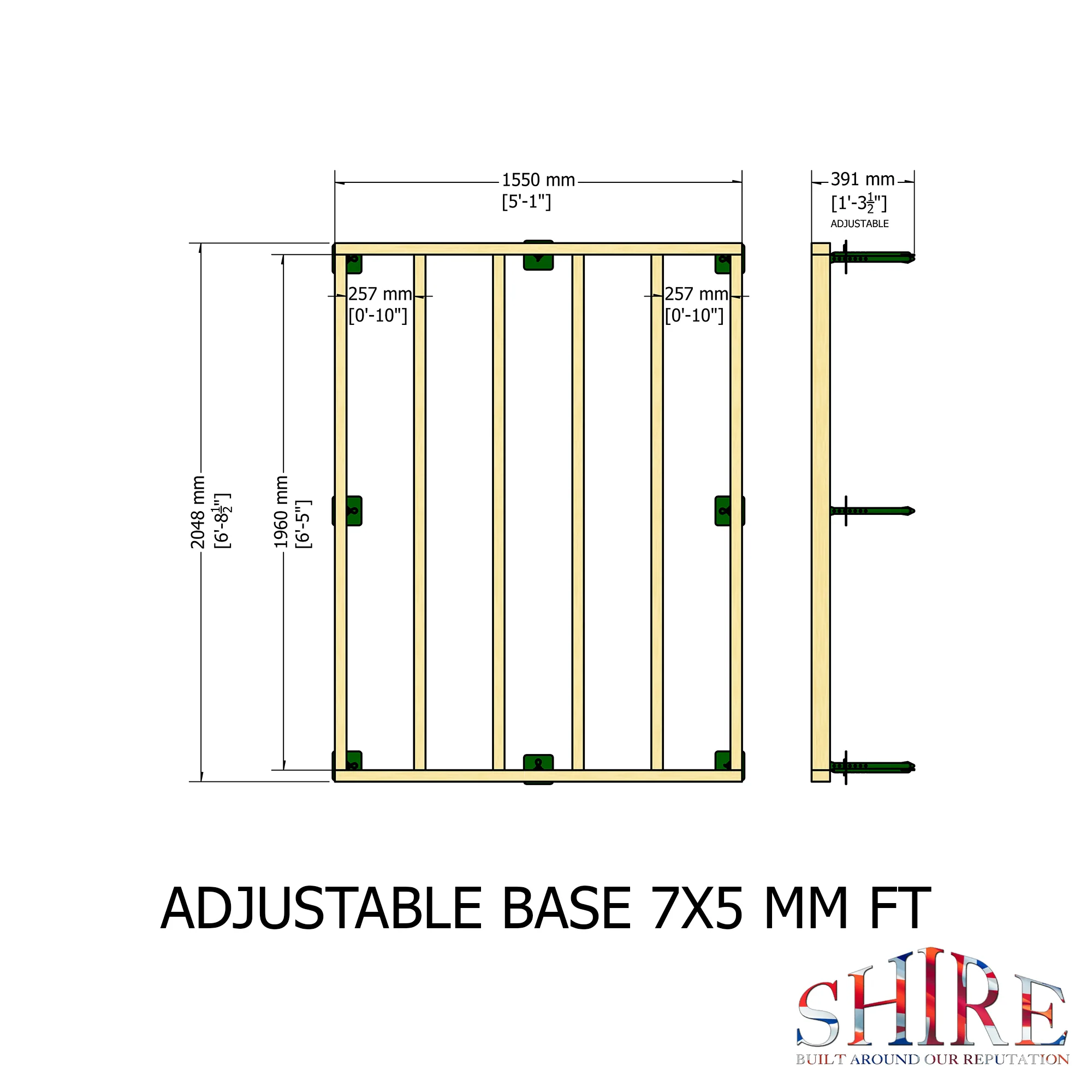 Shire 7 Ft X 5 Ft Base Kit - Image 3