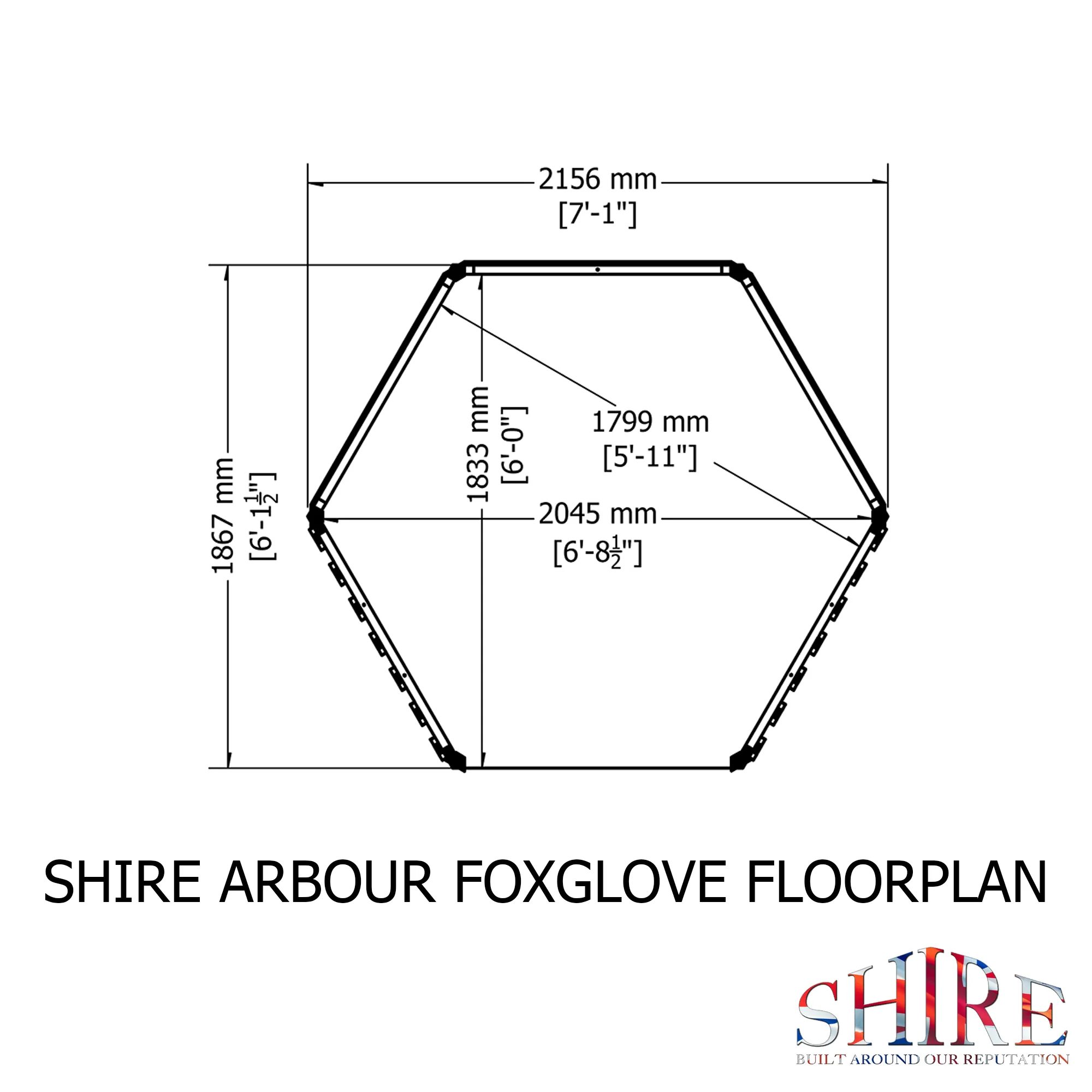 Shire Pressure Treated Arbour - Image 8