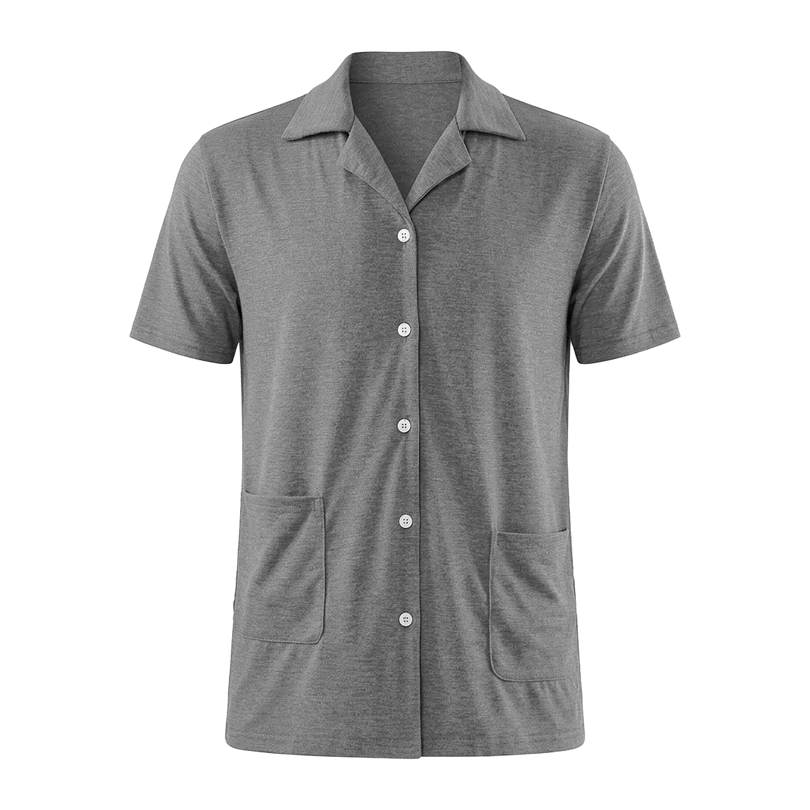 Short Sleeve Loungewear Set Grey - Image 3