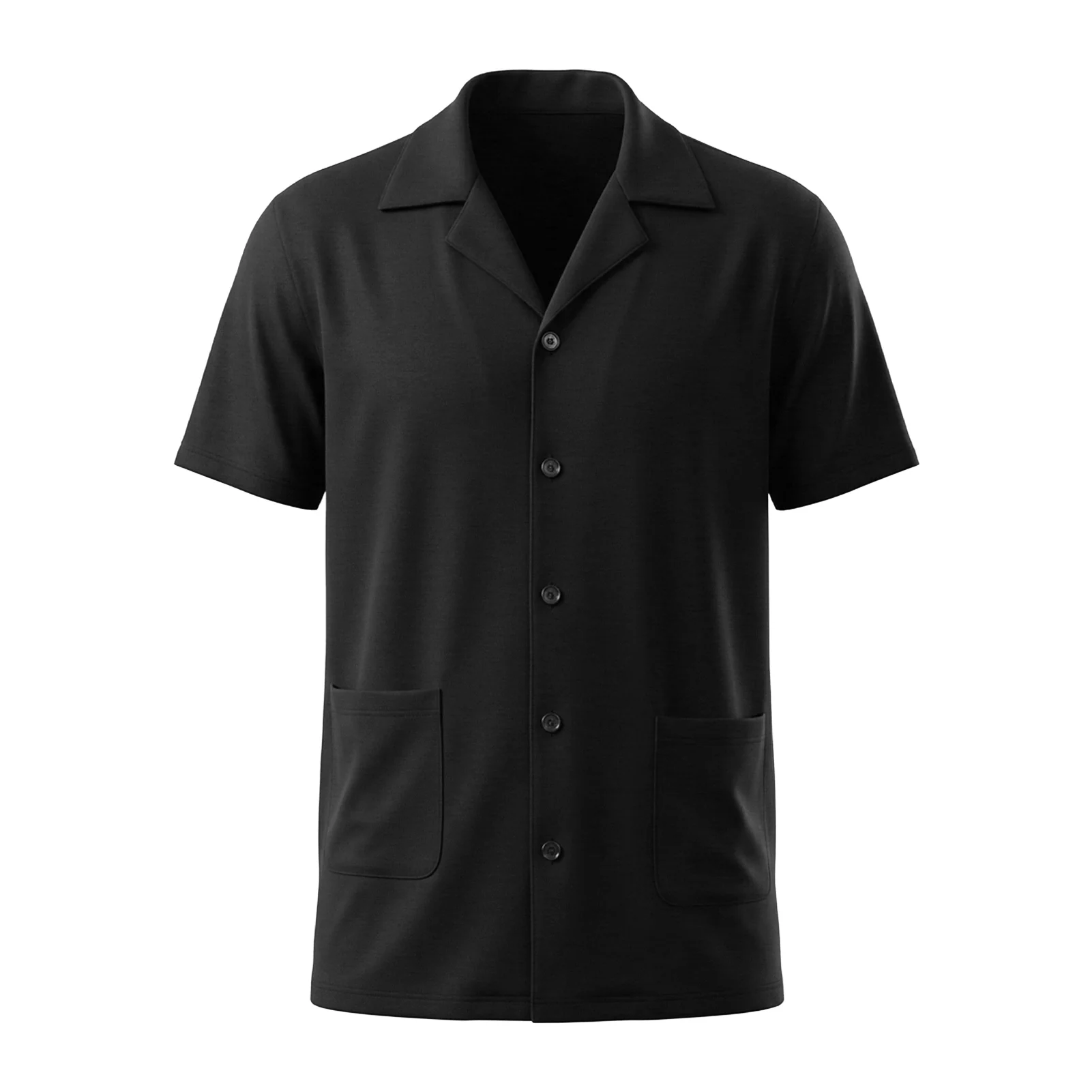 Short Sleeve Loungewear Set Black - Image 3