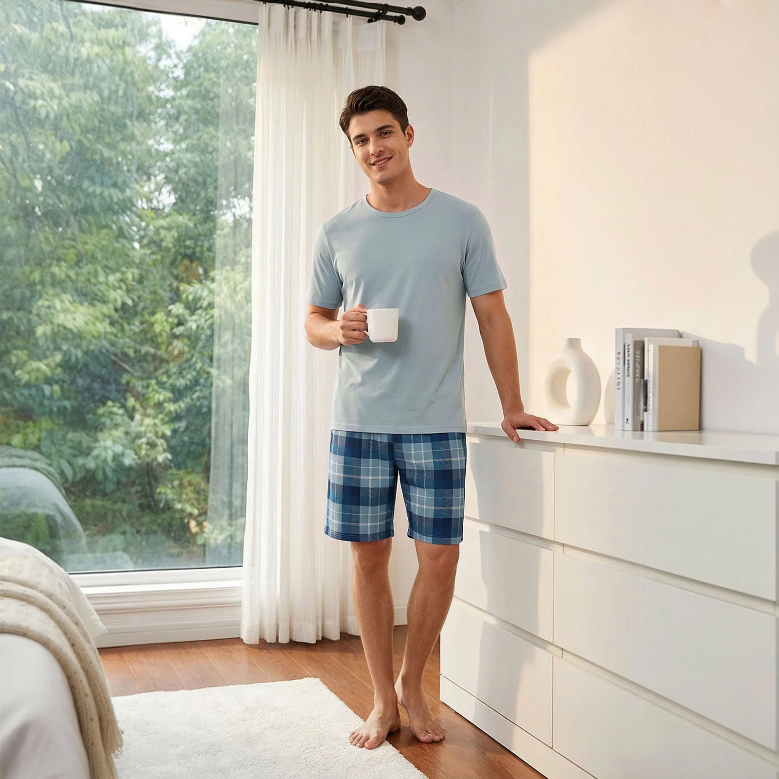Short Sleeve & Shorts Loungewear Set