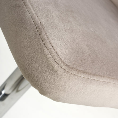 Sigma Brushed Velvet Mink Bar Stool - Image 6
