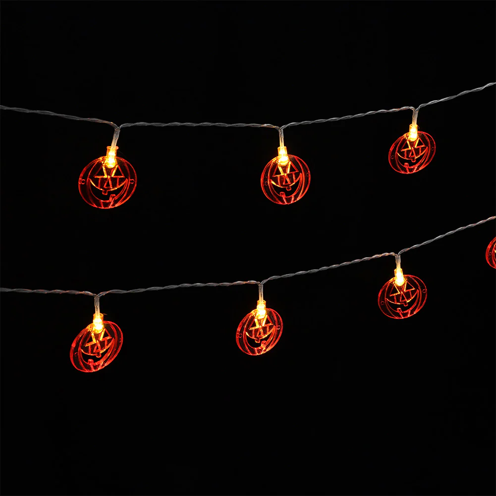 Smiley Pumpkin String Lights Decoration - Image 6