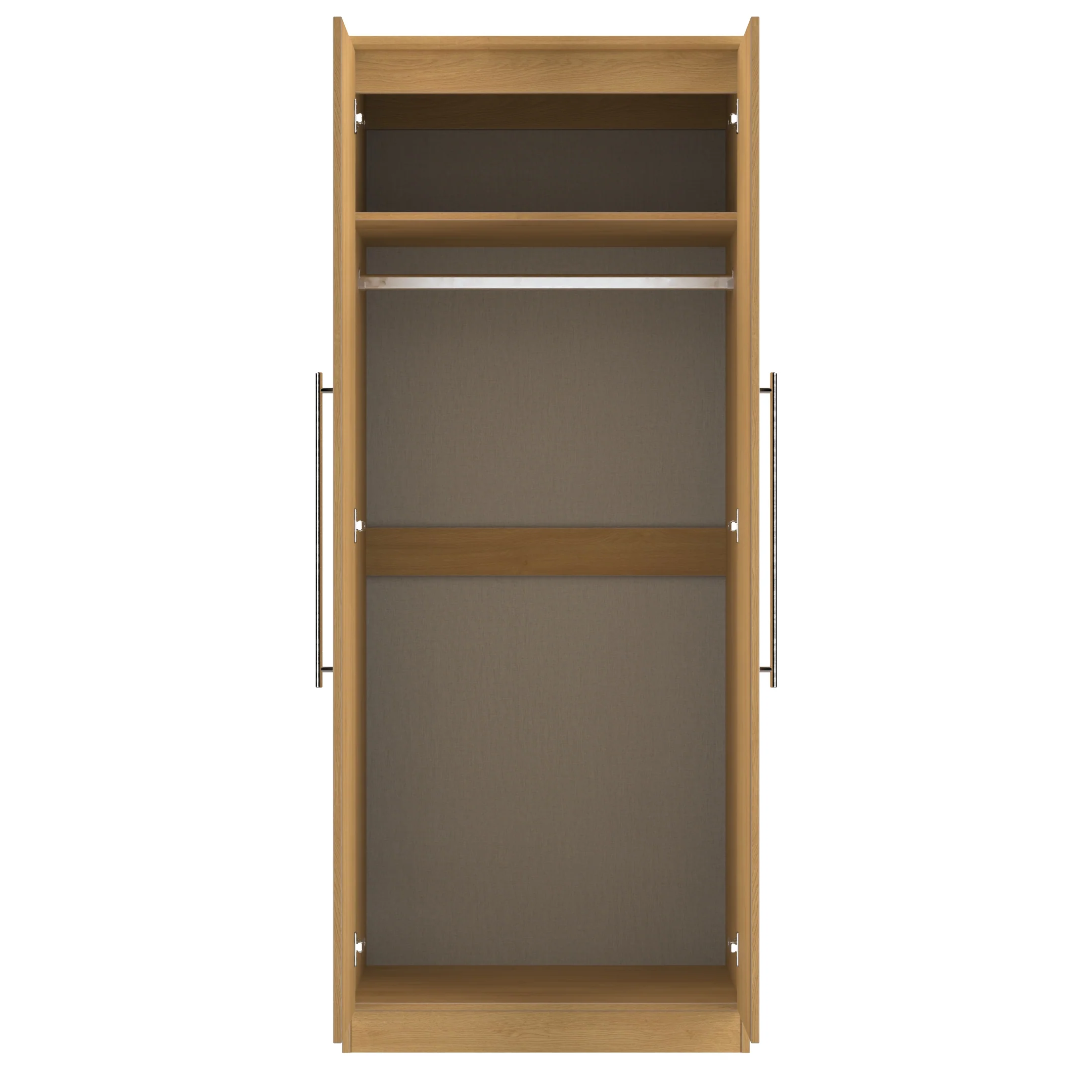 Sofia Ready Assembled 2 Door Wardrobe in Modern Oak - Image 7