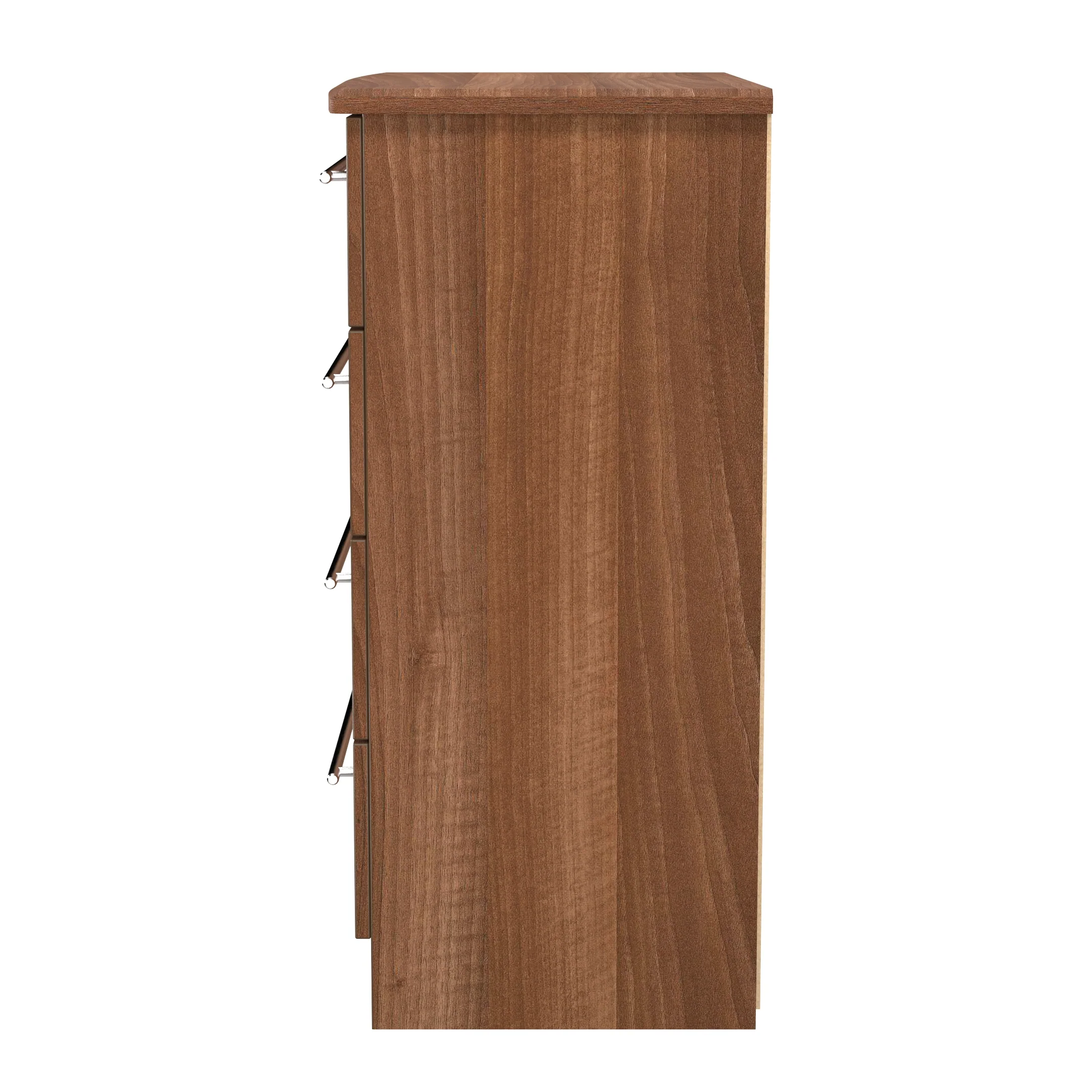 Sofia Ready Assembled 4 Drawer Chest in Noche Walnut - Image 3